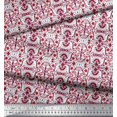 thumbnail image 3 of Soimoi Polyester Crepe Fabric Damask Ethnic Printed Fabric 1 Yard 42 Inch Wide, 3 of 3