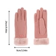 thumbnail image 3 of Women's Warm Gloves Touching Screen Riding Thickened Hair Mouth Gloves, 3 of 4