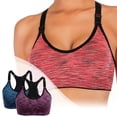 thumbnail image 2 of AWZXDE Soutiens-Gorge de Sport de Performance pour Femmes Design Sans Coutures Haut de Yoga, Course et Mise en Forme 2 Pack 2 Pcs, 2 of 8