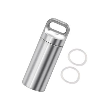 Pill Holders ,Keychain Pill Case ,Small Pill Box, Portable ,Durable Organizer Metal Pill Container for Travel Camping Outdoor L