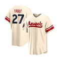 thumbnail image 1 of Men's Los Angeles Angels Baseball Jersey OHTANI 17# TROUT 27# RENDON 6# Adult Replica Player Name Navy Jersey, 1 of 4