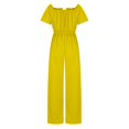 thumbnail image 2 of Birdeem Womens One Line Neck Waist Loose Straight Jumpsuit Versatile Pants, 2 of 5