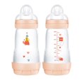 thumbnail image 1 of MAM Easy Start Anti-Colic Bottle 9 oz (2-Count), Baby Essentials, Medium Flow Bottles with Silicone Nipple, Baby Bottles for Baby Girl, 1 of 9