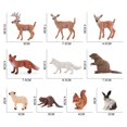 thumbnail image 3 of 10PCS Forest Animal Figures Simulation Miniature Wild Animal Figures Set Waterproof Forest Animal Learning Toys For Children, 3 of 8