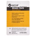 thumbnail image 2 of Niche Rear Brake Pad Set for Suzuki Boulevard Semi-Metallic Motorcycle 519-KPA2426D, 2 of 5