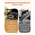 thumbnail image 3 of VEVOR Dog Stairs for Car, 4 Steps Extra Wide Foldable Dog Ramp for Large Dogs with Non-Slip Rug Surface, Portable Lightweight Pet Ladder for Car, SUV, Truck, High Beds, Sofas, Support up to 200 lbs, 3 of 9