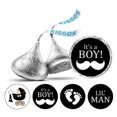 thumbnail image 1 of Darling Souvenir It's A Boy Stickers Candy Chocolate Labels 190 Pcs Party Fabor-Beige (Burlap), 1 of 2