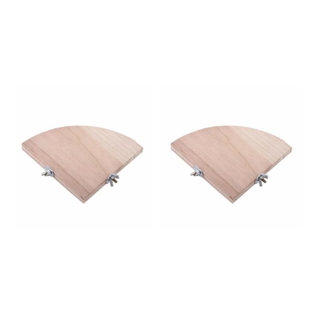kurtrusly Bird Platforms Birds Cage Standing Platform Perch Stand Rack Toy for Hamster Exercise Toys 3 Sizes Pet Station Board 10*10cm 2Set