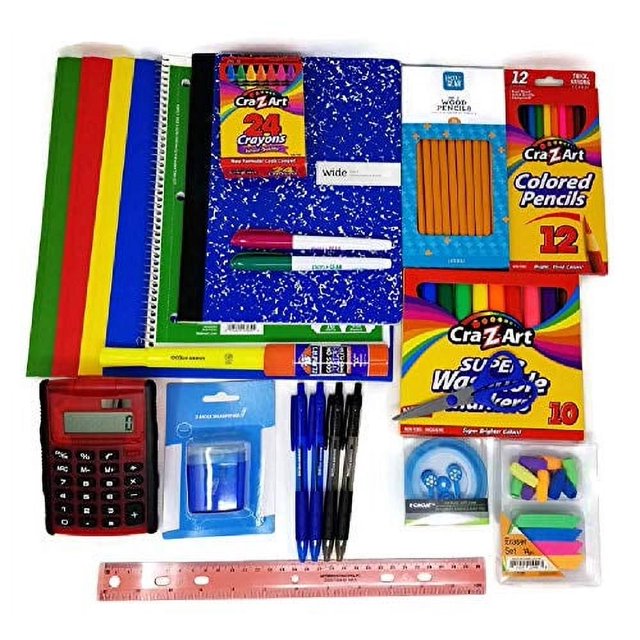 Back to School Supplies Essential Middle School Bundle - 4th Grade | 5th Grade | 6th Grade | 7th Grade