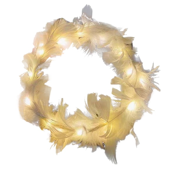Luminous Feather Headdress LED Emitting Different Colors for Decoration