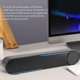 thumbnail image 4 of Wired Soundbar Speaker, USB 2.0 Dual Speaker LED Lights Desktop Soundbar Speaker Touch Control  for Home, 4 of 7