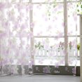 thumbnail image 3 of XZNGL Rideau Transparent Fleur Rideau Transparent Tulle Habillage de Fenêtre Voile Drapé Cantonnière 1 Panneau Tissu, 3 of 8