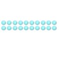 thumbnail image 2 of Perles Turquoise, 20Pcs Perles Demi-Rondes Naturelles Ensemble Longue Durée de Vie pour Boucles d'Oreilles pour Bracelet, 2 of 8