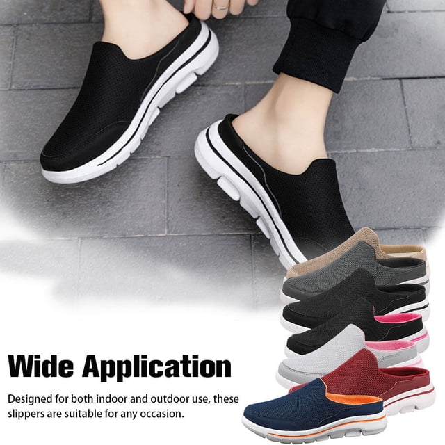 ziyahi 1 Paire Femmes Portable Style Décontracté Sandales à Enfiler en Maille Voyage Respirantes Design Simple Pantoufle Sandale Chaussures Rouge Taille 44