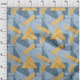 thumbnail image 2 of oneOone Georgette Viscose Fabric Rectangle & Triangle Geometric Printed Fabric 1 Yard 42 Inch Wide, 2 of 4