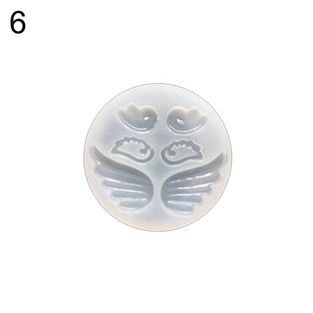 Opolski Silicone Mold Angle Wing Mirror Mould DIY Craft Jewelry Epoxy Resin Mold Tool