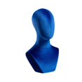 thumbnail image 2 of Yinanstore Mannequin de Buste Support Polyvalent pour Coiffe Usage Commercial Chapeaux Bleu, 2 of 8