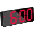 thumbnail image 1 of Digital Clock Battery Operated, LED Clock for Bedroom, Electronic Desktop Clock with Temperature Display, Adjustable Brightness, Voice Control (No Battery＆Adapter), 1 of 5