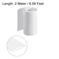 thumbnail image 3 of Unique Bargains Tubes Rétractables en PVC Largeur Plate 75mm pour Trois 18650 2 Mètres Blanc, 3 of 4