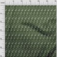 thumbnail image 3 of oneOone Rayon Dark Green Fabric Floral Sewing Craft Projects Fabric Prints By Yard 56 Inch Wide, 3 of 4