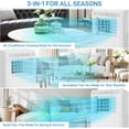 thumbnail image 4 of YUSAZENS Portable Air Conditioner 10000 BTU- 3-in-1 AC with Remote 24H Timer Sleep Mode- Cools 450 Sq.Ft for Home Office- White, 4 of 8