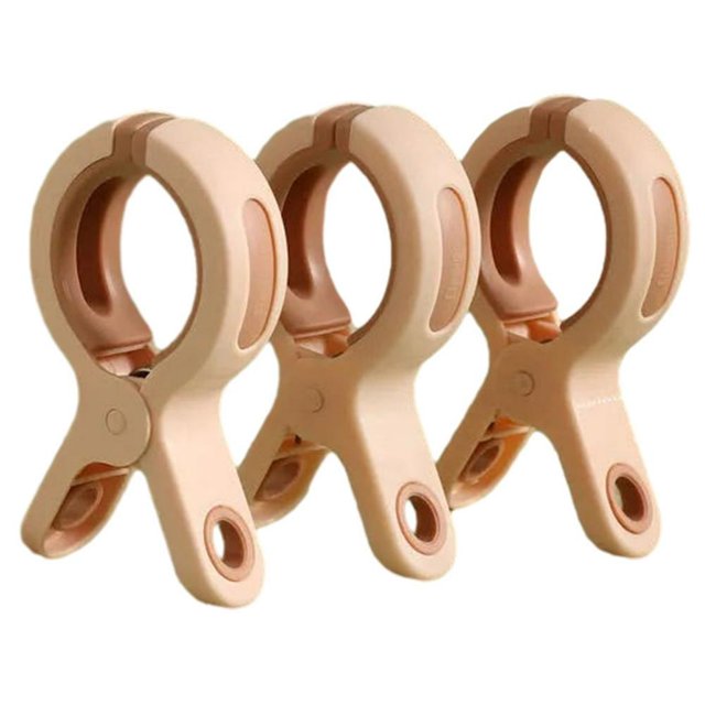 3/6 Pcs Pinces à Vêtements Antidérapantes Multifonctionnelles (3 Pcs Blanc)