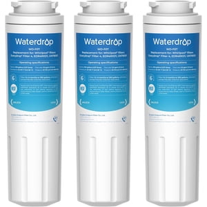 Waterdrop UKF8001 Refrigerator Water Filter, Compatible with UKF8001AXX-750, UKF8001AXX-200, Whirlpool 4396395, 469006, Filter 4, Puriclean II, EDR4RXD1, Pack of 3