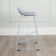 thumbnail image 3 of Escape Contract Grade Plastic & Metal Modern Sled Base Counter Stool (Set of 2), 3 of 3
