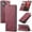 Wine Red, variant on CaseMe Leather for iPhone 17 Case, Flip Wallet Leather Case with Card Holder Magnetic Closure Shockproof Kickstand Protective Phone Cases Cover for iPhone 17,Brown,For iPhone 17