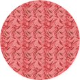 thumbnail image 1 of Ahgly Company Tapis d'Intérieur Ronds Transitionnels Lavables à la Machine, Rouge Rubis, 3 Pieds Rond, 1 of 7