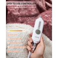 thumbnail image 2 of Ourlova Heated Throw Blanket Electric Blanket Throw Velvet Soft Cozy Heating Blankets Throw 4 Heat Levels and 4H Auto Off Machine Washable Overheat Protection ETL Certified 50x60 Inch Pink, 2 of 8
