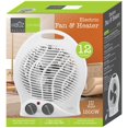 thumbnail image 2 of Hauz - 12" Portable Fan + Heater, Adjustable Thermostat, 1500W, White, 2 of 2