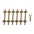 thumbnail image 2 of simhoa Countertop Connector Lightweight Draw Bolt for Stair Headboard Residential M8x80 6Pcs, 2 of 8