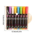 thumbnail image 3 of Colorful Liquid Chalk Pen for Erasable Light Boards Highlighter for LED Blackboards 50ml Water Soluble Marker for Projects and Signage, 3 of 6