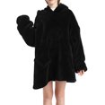 thumbnail image 2 of Faithtur Universal Warm Hooded Sweater Fashion Printing Mink Wool Home Clothes, 2 of 6