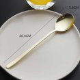 thumbnail image 5 of tredstone Stainless Long Handle Tea Coffee Mixing Spoon Cocktail Ice Cream Soup Home Teaspoon light gold 1Set, 5 of 5