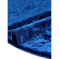 thumbnail image 5 of INSPIRE CHIC Robe pour Femme Velours Col Ras du Cou Manches Longues Taille Haute Ligne A Mini Robes L Bleu Royal, 5 of 5