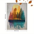 thumbnail image 3 of Sunset Forest Landscape Canvas Wall Art 15.75x11.81 Inches, 3 of 8