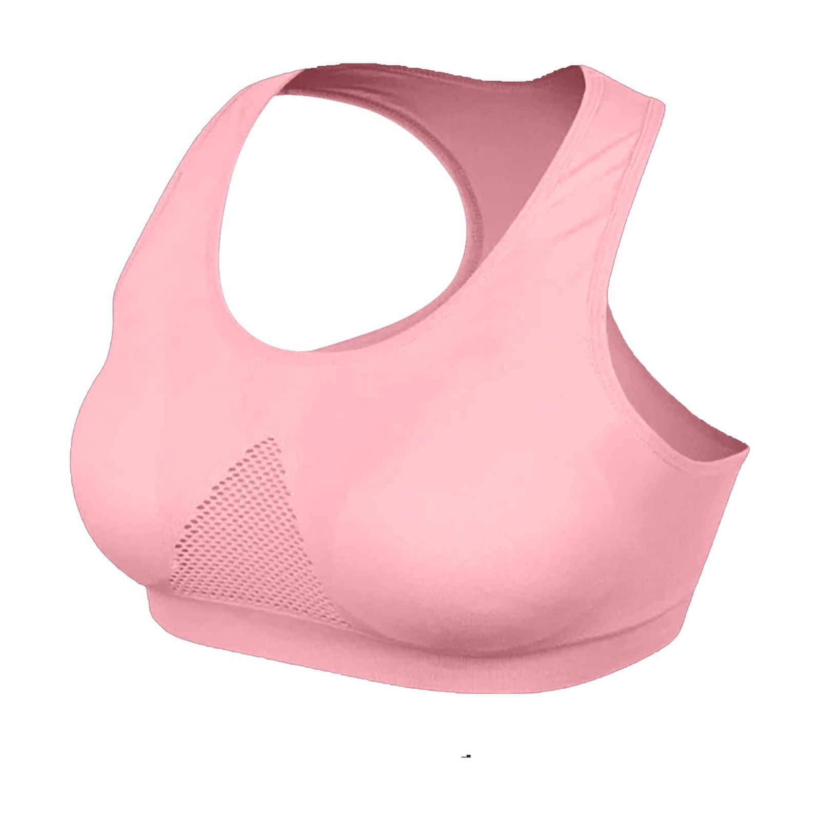 Yuyuzo Sport Bra for Women Plus Size High Impact Comfortable Mesh Bra Racerback Workout Padded Yoga Bras