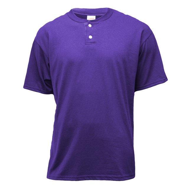 Soffe Men's Short Sleeve Henley Placket T-Shirt - M206