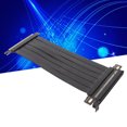 thumbnail image 1 of PCI Express 3.0 X16 Riser Cable,  Flexible High Speed Graphics Card Extender,  180 Degree EMI Shielded Slots,  Compatible with GTX RTX Series,  Radeon Series Graphics Card, 1 of 7