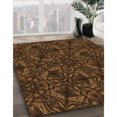 thumbnail image 3 of Ahgly Company Tapis d'Intérieur Lavable en Machine Carré Transitionnel Noir Brun, 3 Pieds Carré, 3 of 7