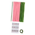 thumbnail image 4 of KLKCMS Pipe Cleaner Flower Kit Soft Floral Wires for Family Art Project Activity Friend Kit for 5 tulips, 4 of 9