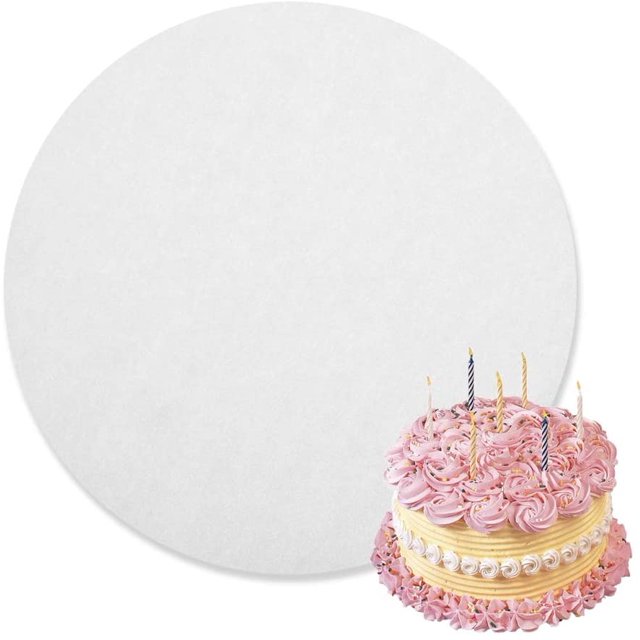 200 Pack Parchment Paper Rounds, 8 Inch Baking Parchment, 6/8/10 inch Dual-Sided Wax Parchment Circles, Round Parchment Paper Perfect for for Round Cake Pan, Tortilla Press, White