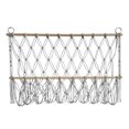 thumbnail image 4 of Abbracc Wall Hanging Net Plush Toy Net Handwoven Boho Macrame Stuffed Animal Hammock Gray, 4 of 9