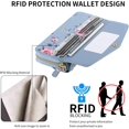 thumbnail image 4 of Compatible pour iPhone 14 Pro Max Étui Portefeuille pour Femmes avec Étui Magnétique Détachable Support Sans Fil, 4 of 5