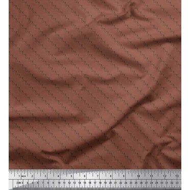 Soimoi Viscose Chiffon Fabric Rabbit Shirting Print Fabric by The Yard 42 Inch Wide
