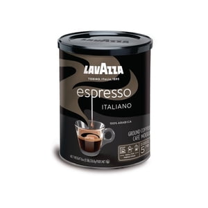 Lavazza - Caffe Espresso Tin - Rôtissement moyen, café au sol de l'Italie - 227g