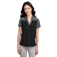 thumbnail image 1 of Core365 CE112CW Ladies' Fusion ChromaSoft Colorblock Polo - BLACK/ CRBN HTH - XS, 1 of 2