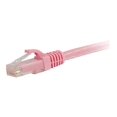 thumbnail image 1 of C2G 25 Pi Cat6a Sans Accroc Non Blindé (UTP) Patch Réseau Câble Ethernet - Rose - Patch Câble - RJ-45 (m) vers RJ-45 (m) - 25 Pi - UTP - CAT 6a - Moulé, Sans Accroc, Échoué - Rose, 1 of 3